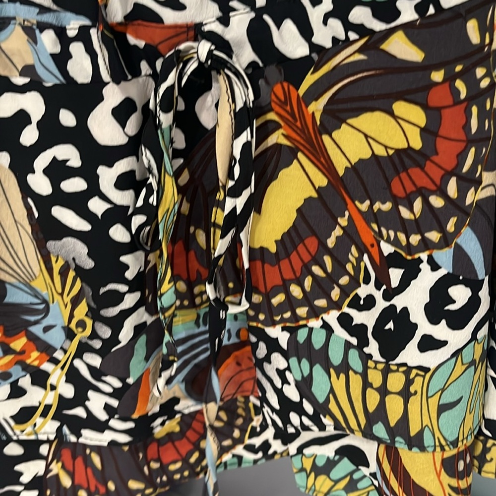 ALICE+OLIVIA butterfly silk blouse - Picture 5 of 8